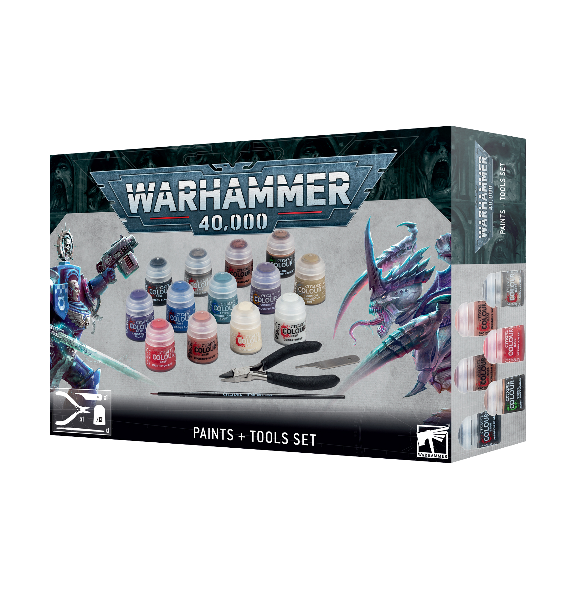 Warhammer40K: PAINTS + TOOLS Set
